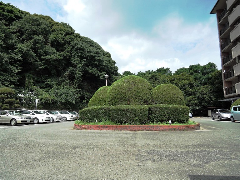 シニアの方にも停めやすい平置駐車場です。